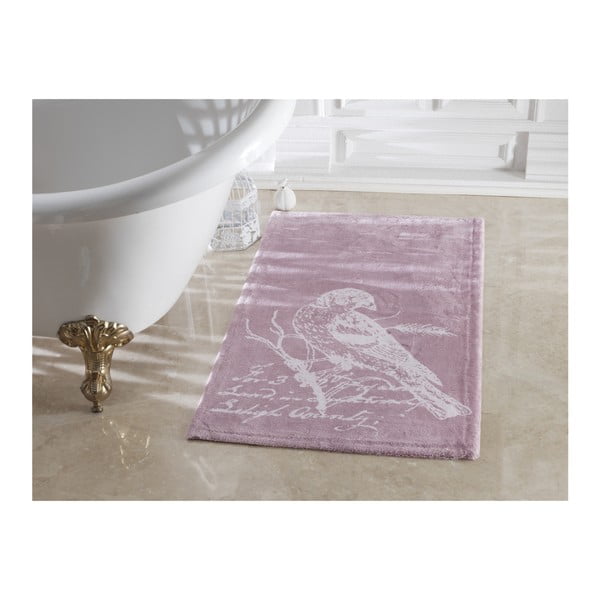 Cuckoo lila fürdőszobai szőnyeg 100% pamutból, 70 x 120 cm