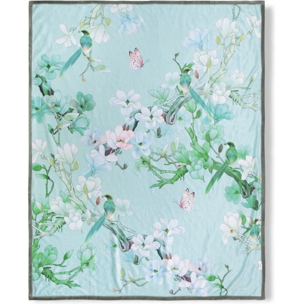 Shi zöld kétoldalas takaró, 130 x 160 cm - Descanso-image-2