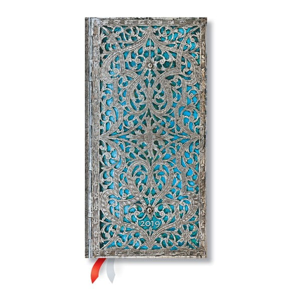 Blue Rhine 2019-es határidőnapló, 9,5 x 18 cm - Paperblanks
