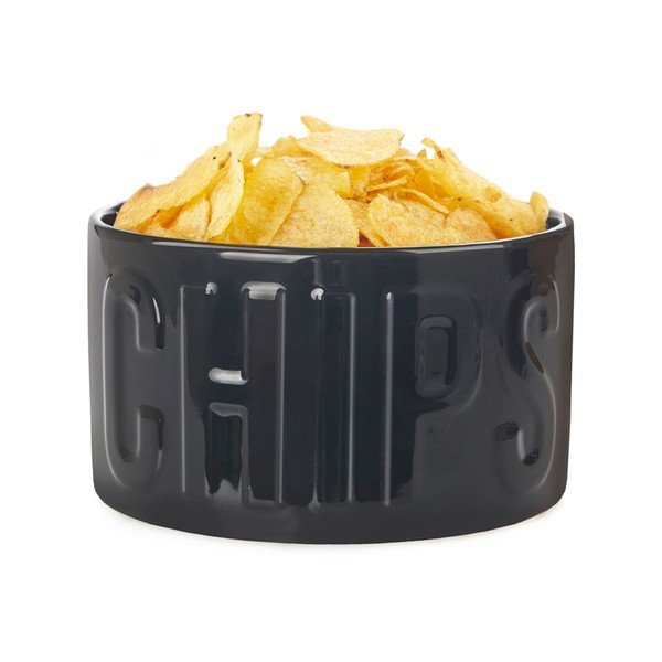 Fekete kerámia szervírozó tálka 1 l Chips – Balvi-image-3