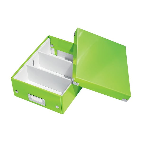 Office zöld rendszerező doboz, hossz 28 cm Click&Store - Leitz