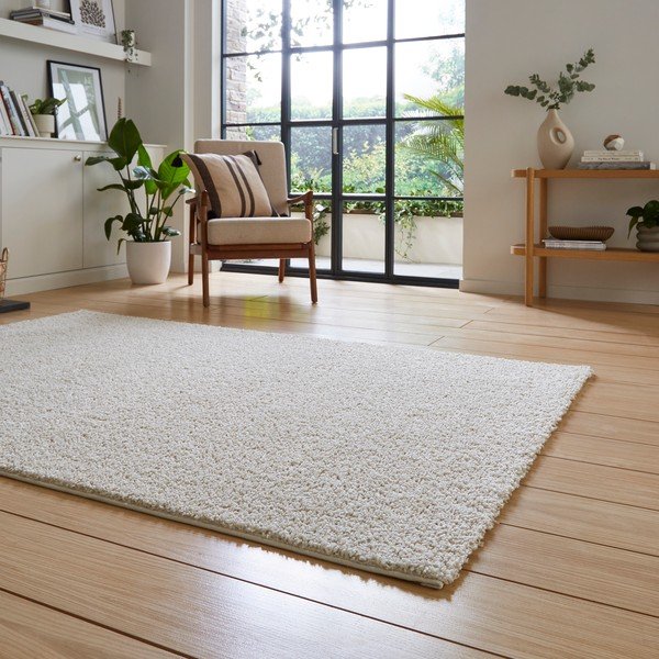 Krémszínű mosható szőnyeg újrahasznosított szálakból 80x150 cm Bali – Think Rugs-image-2
