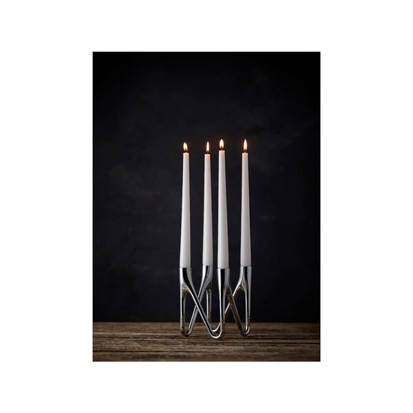 Roots ezüstszínű gyertyatartó - Morsø-image-2