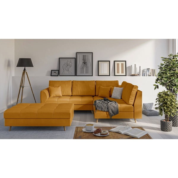 Mustársárga lábtartó Ariella – Ropez-image-1