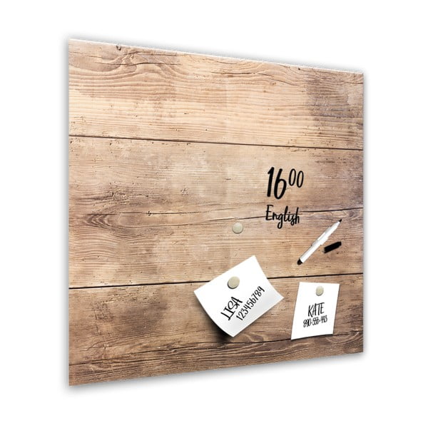 Wood mágneses tábla, 30 x 30 cm - Styler-image-1