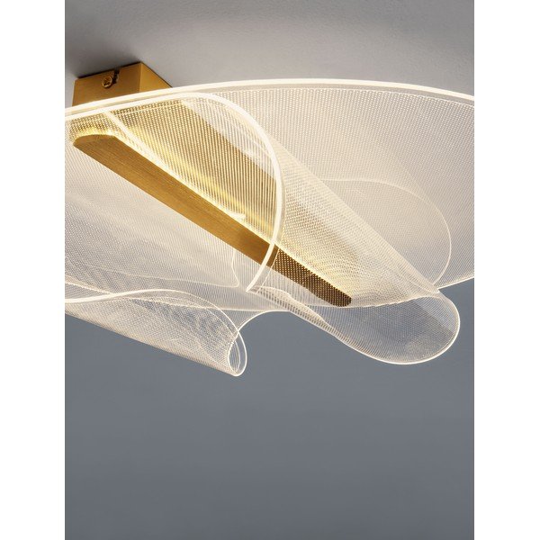 Aranyszínű alumínium LED dimmelhető mennyezeti lámpa 55x45 cm Valentin – Nova Luce-image-1