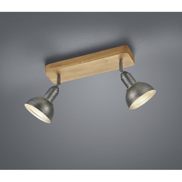 Sötétszürke-natúr színű spotlámpa 11x33 cm Delhi – Trio-image-1