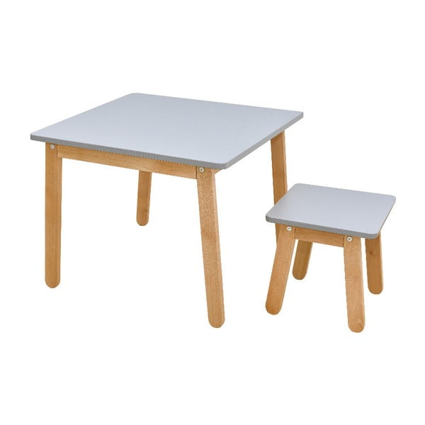 Woody szürke gyerekasztal - BELLAMY-image-2