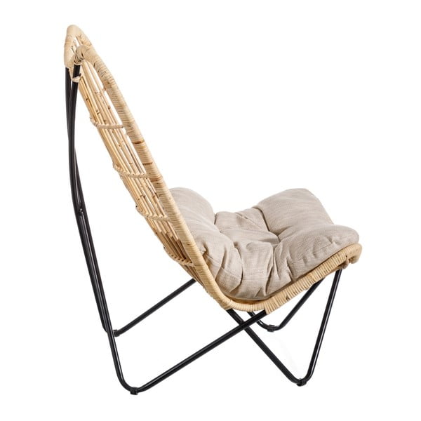 Natúr színű szőtt fotel – Ixia-image-3