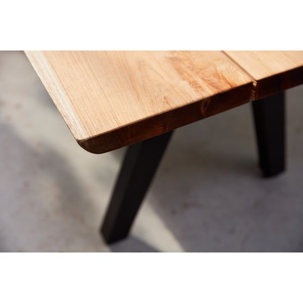 Fekete-natúr színű kerti pad Pure – Diphano-image-1