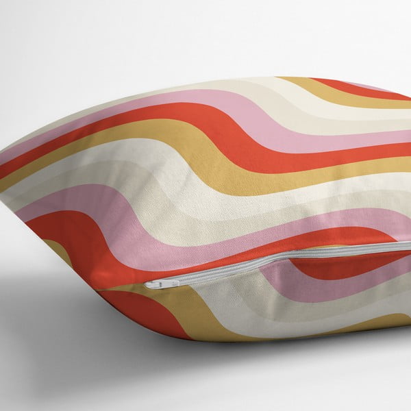 Párnahuzat 43x43 cm Creamy Raspberry Swirl – Mila Home-image-2