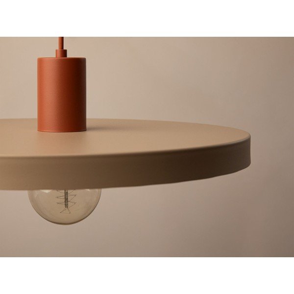 Bézs fém függőlámpa ø 40 cm Ori – Micadoni -image-1