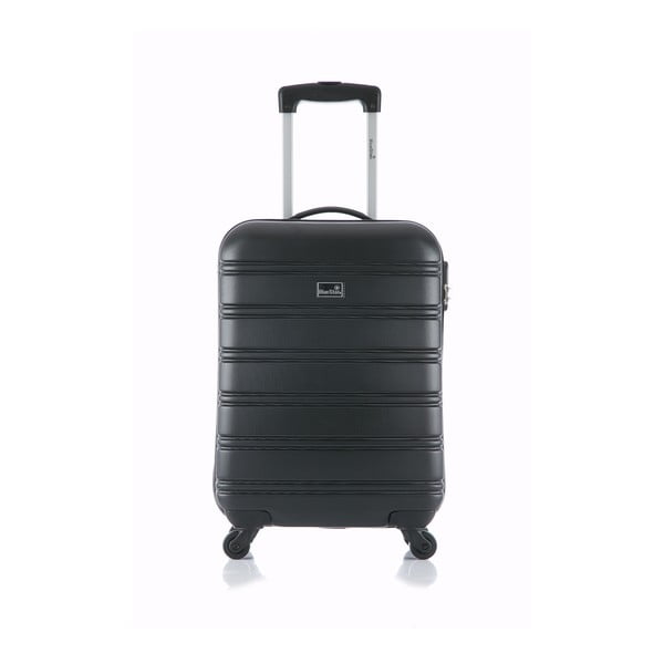 Bilbao fekete gurulós bőrönd, 35 l - Bluestar