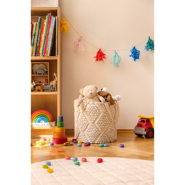 Tároló textil tárolókosár ø 40x40 cm Pearl M – Bonami Essentials-image-1