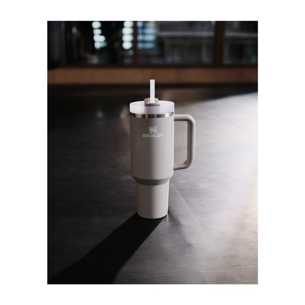 Világosszürke rozsdamentes acél termosz szívószállal 1,18 l Quencher H2.0 FlowState Tumbler Ash – Stanley-image-1