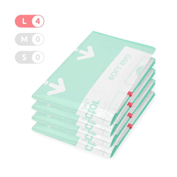 Vákuumzsák készlet 4 db-os Roll Up L – Compactor-image-1