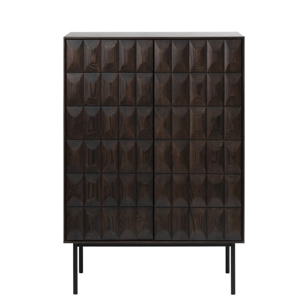 Sötétbarna szekrény 90x130 cm Latina – Unique Furniture