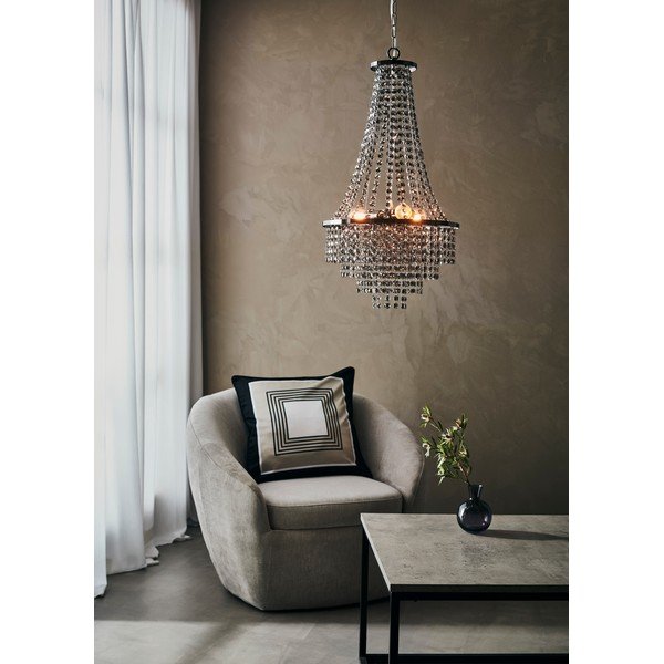 Allington Chandelier fekete mennyezeti lámpa, ø 38 cm - Markslöjd-image-1