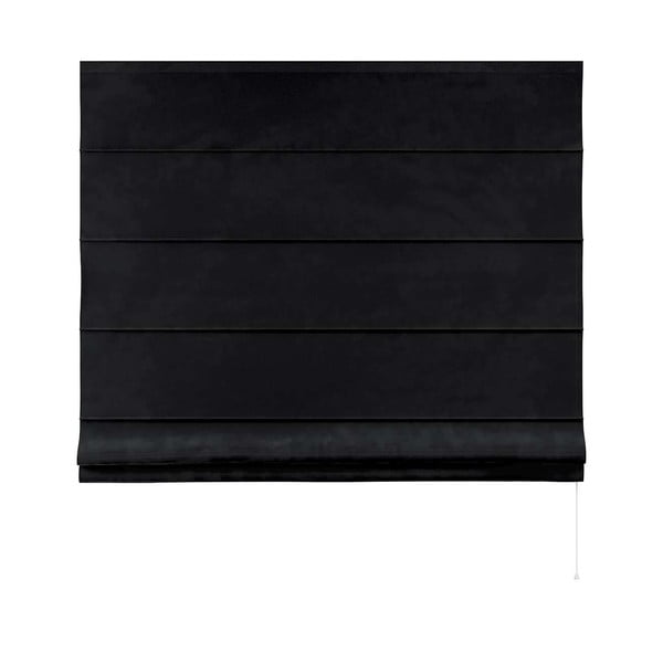 Fekete római roló 170x160 cm Posh Velvet - Yellow Tipi-image-3