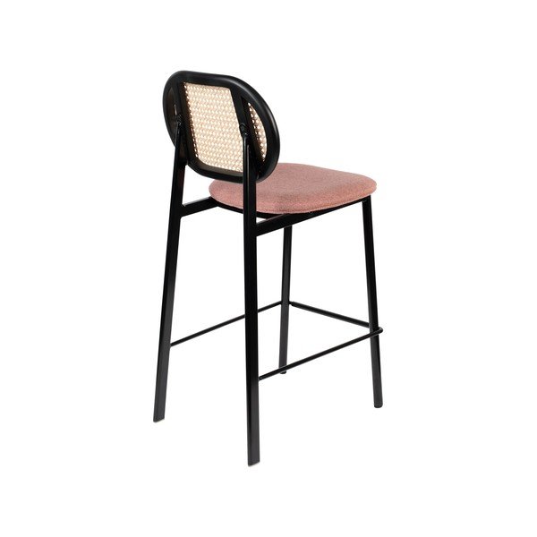 Fekete-világos rózsaszín bárszék 94 cm Spike – Zuiver-image-4