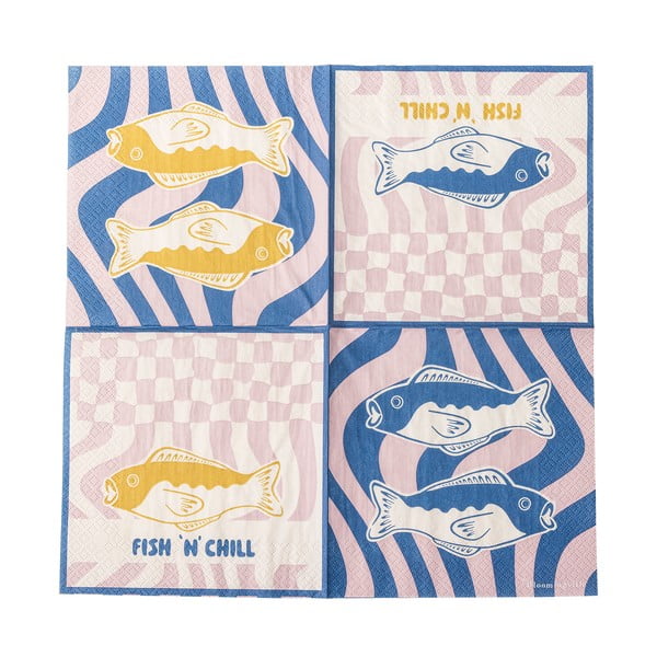 Papír szalvéta szett 20 db-os 33x33 cm Remy – Bloomingville