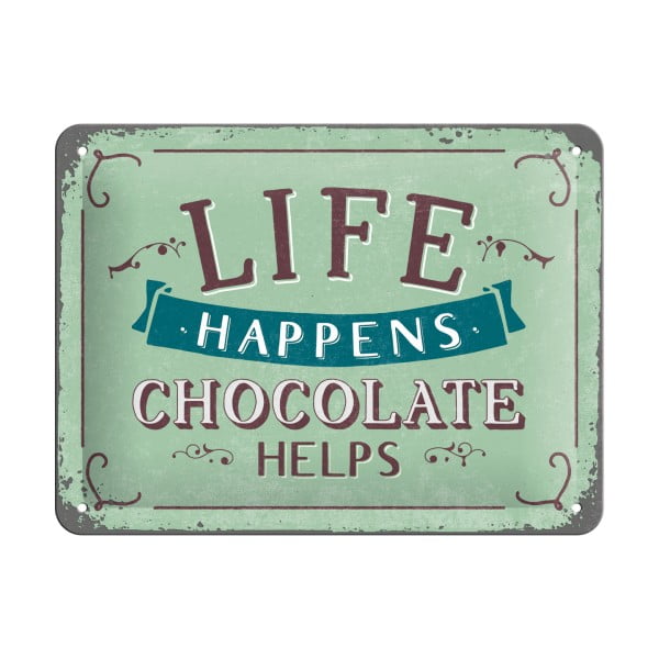 Chocolate Helps dekorációs falitábla - Postershop