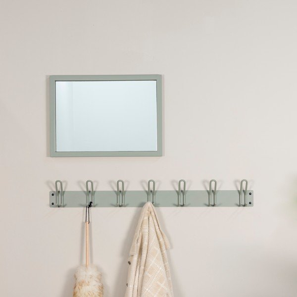 Szürkészöld fém fali fogas 100 cm Miles – Spinder Design-image-1