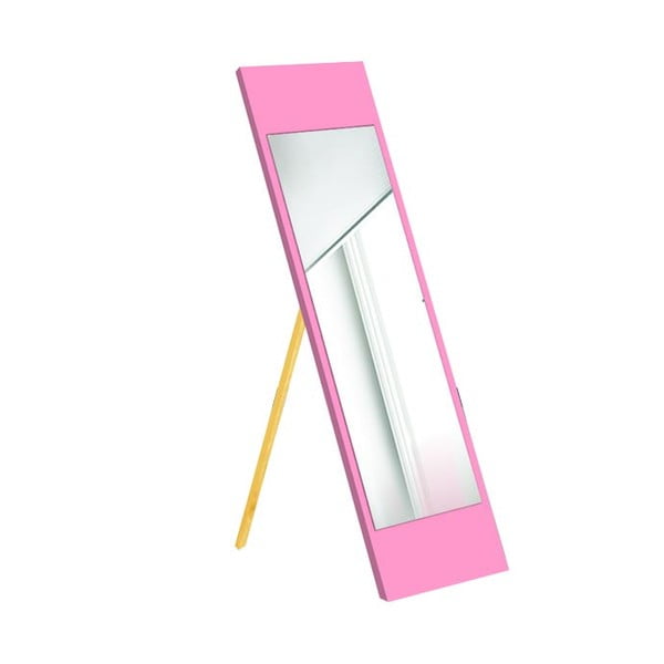 Concept álló tükör rózsaszín kerettel, 35 x 140 cm - Oyo Concept
