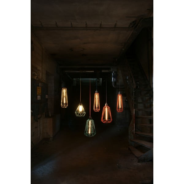 Diamond #3 lámpa aranyszínű lámpaburával és fekete kábellel - Filament Style-image-2