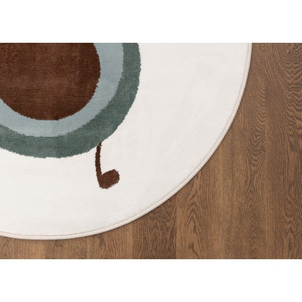 Mentazöld-elefántcsont színű gyerek szőnyeg ø120 cm Avocado Mint – FD-image-3