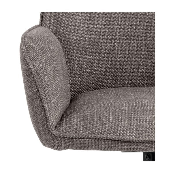 Világosszürke kárpitozott karfás étkezőfotel szett 2 db-os Glenda – Actona-image-4