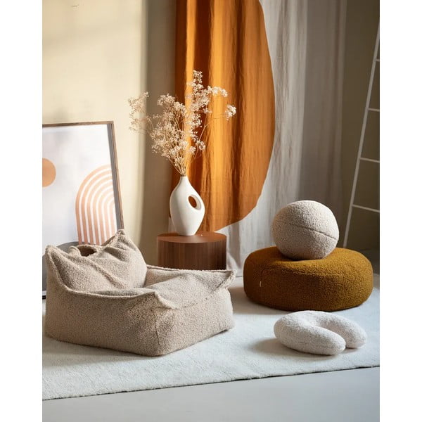 Krémszínű buklé párna gyerek kanapéhoz U – Wigiwama-image-3