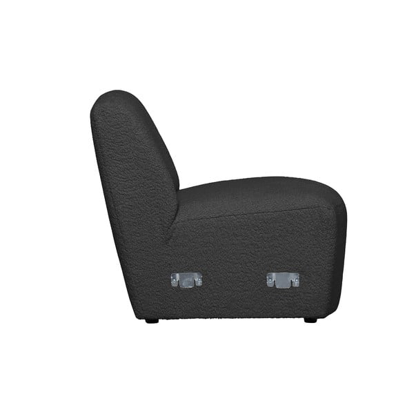 Antracitszürke buklé kanapé modul (középső rész) Coco  – WOOOD-image-3