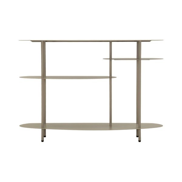Szürkésbézs fém konzolasztal 34x118 cm Saturn – Mauro Ferretti-image-4