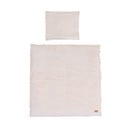 Bézs pamutkeverék gyerek ágyneműhuzat babaágyhoz 80x80 cm Frosty Almond – Roba