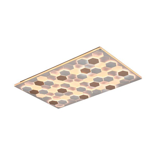 Fehér LED mennyezeti lámpa hangvezérléssel-mobil alkalmazás vezérléssel, fém búrával 70x115 cm Cifavo – CINQUE-image-2