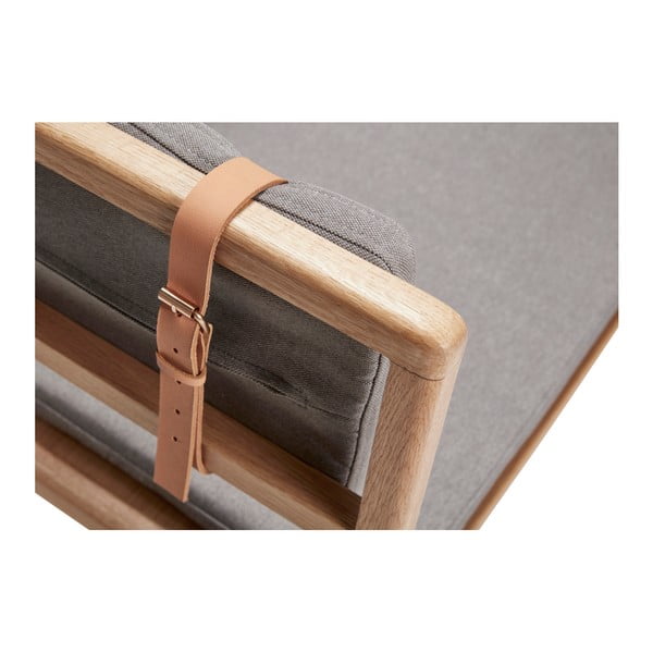 Oak Bench ülőpad párnával - Hübsch-image-3