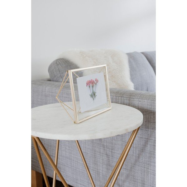 Aranyszínű fém álló-fali képkeret 15x20 cm Prisma – Umbra-image-4