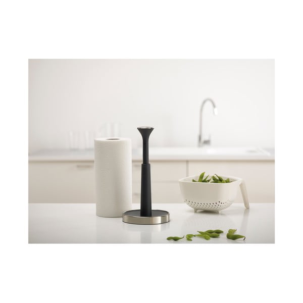 Push&Tear fekete konyhai papírtörlő állvány - Joseph Joseph-image-3