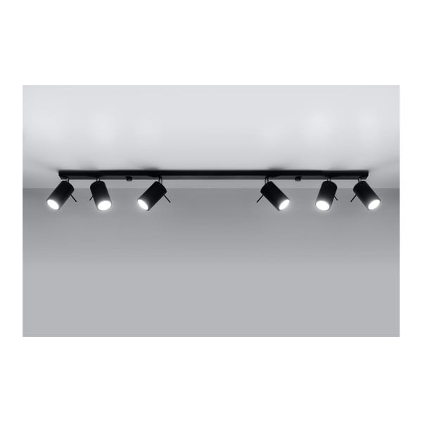 Etna 6L fekete mennyezeti lámpa - Sollux-image-4