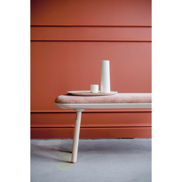 Naïve narancssárga bársony pad, 140 cm - EMKO-image-3