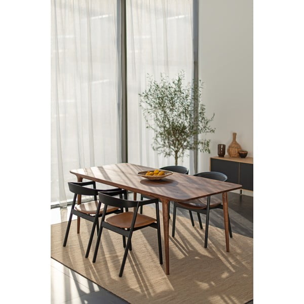 Diófa étkezőasztal 90x180 cm Fawn – Gazzda-image-2