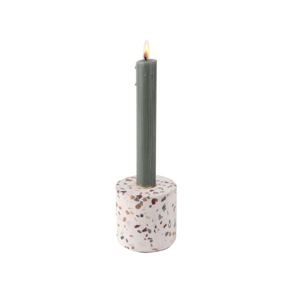 Terrazzo Trois kézzel készített gyertyatartó, magasság 7,5 cm - PT LIVING-image-1