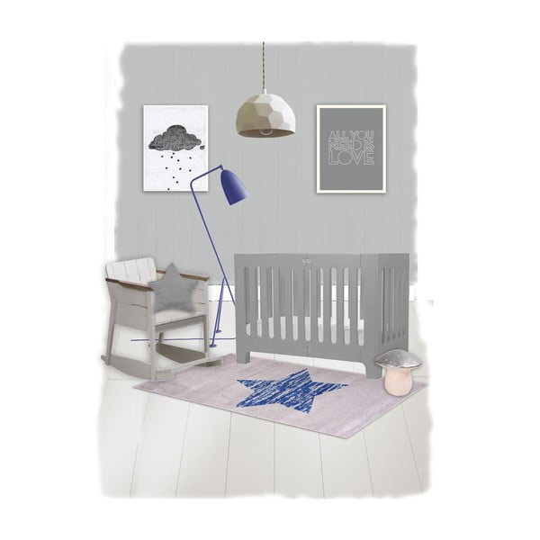 Lucero kék gyerekszőnyeg, 80 x 150 cm - Nattiot-image-2