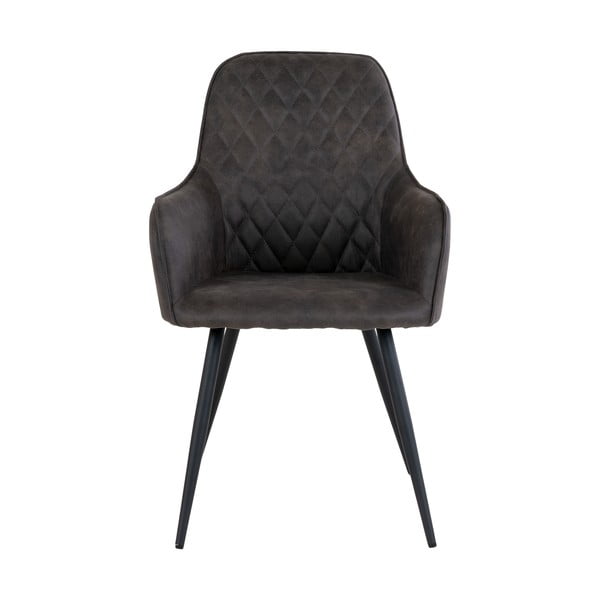 Sötétszürke kárpitozott étkezőfotel szett 2 db-os Harbo – House Nordic-image-1