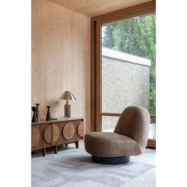 Barna alacsony komód diófa dekorral 82x58 cm Groove – Zuiver-image-4