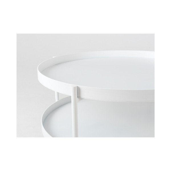 Hanna fehér dohányzóasztal, ⌀ 60 cm - Custom Form-image-3