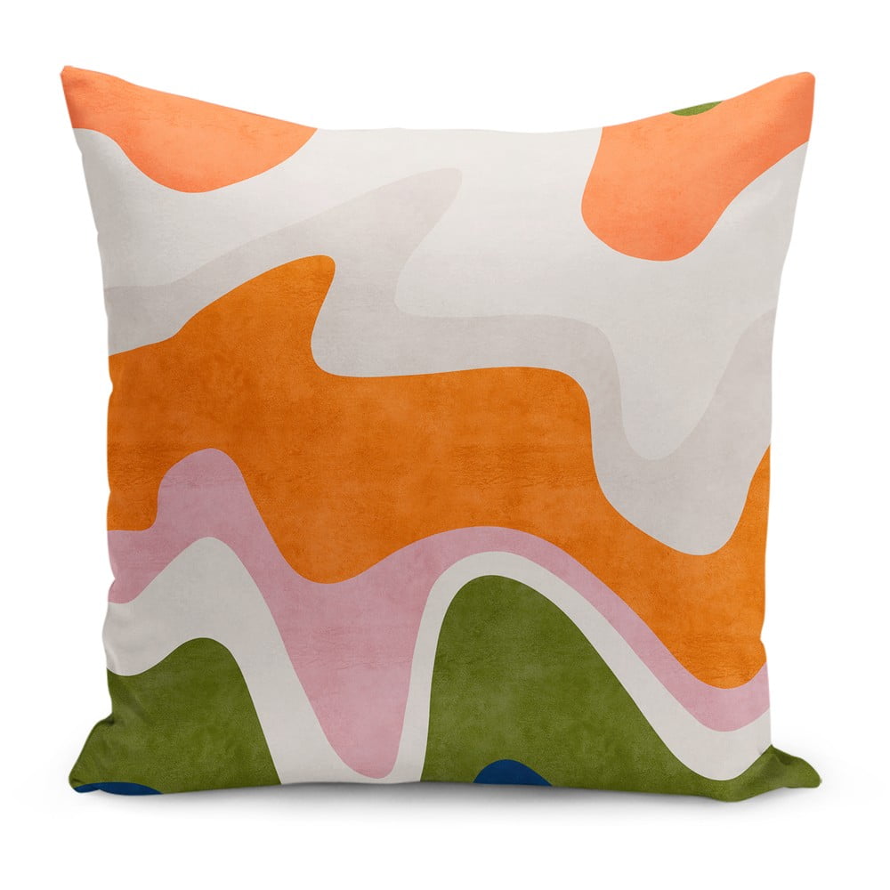 Párnahuzat 43x43 cm Squiggly Orange Mila Home