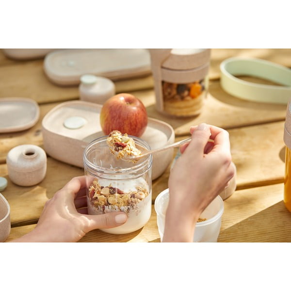 Joghurt tartó kanállal To Go Organic – Lékué-image-1