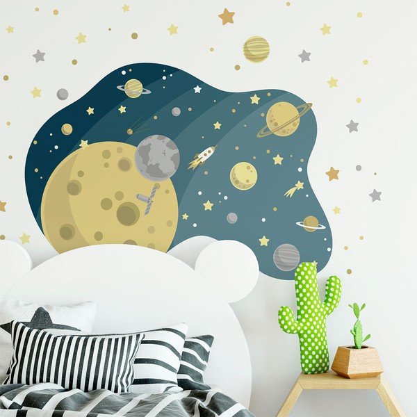 The Starry Galaxy gyerek falmatrica, 90 x 60 cm - Ambiance-image-2